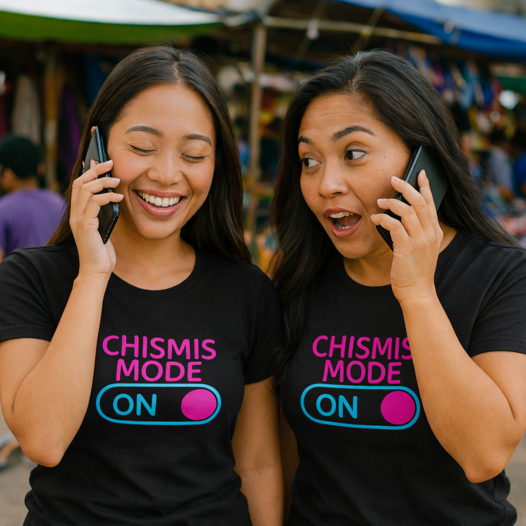 Chismis Mode On - Pink/Cyan